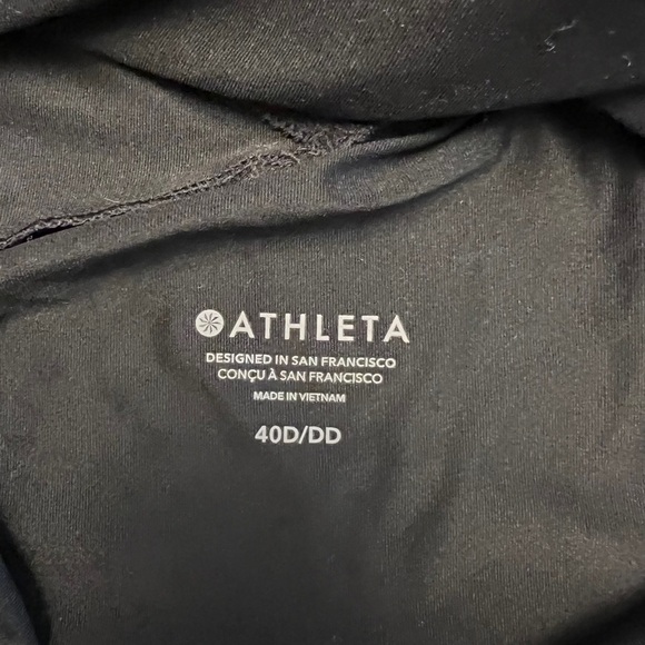 Athleta - NWT Hampton Bra Cup Tankini Halter Tie Neck Black Swim Top Sz 40D/DD - Picture 9 of 10